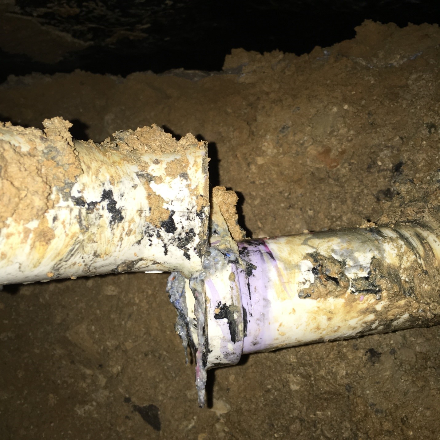 broken pipe causing a slab leak on a commercial property